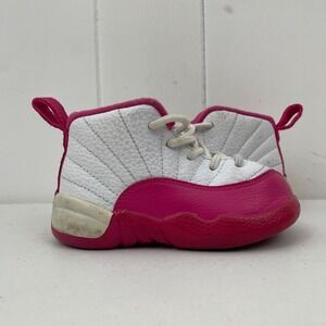 Air Jordan Retro XII 12 Vivid Pink 819666-109 Toddler Size 6C